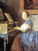 Lady Seated at a Virginal (detail) aer